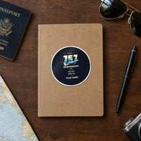 Thumbnail for Boeing 757-200 - Original + Name - Circle Sticker - Notebook
