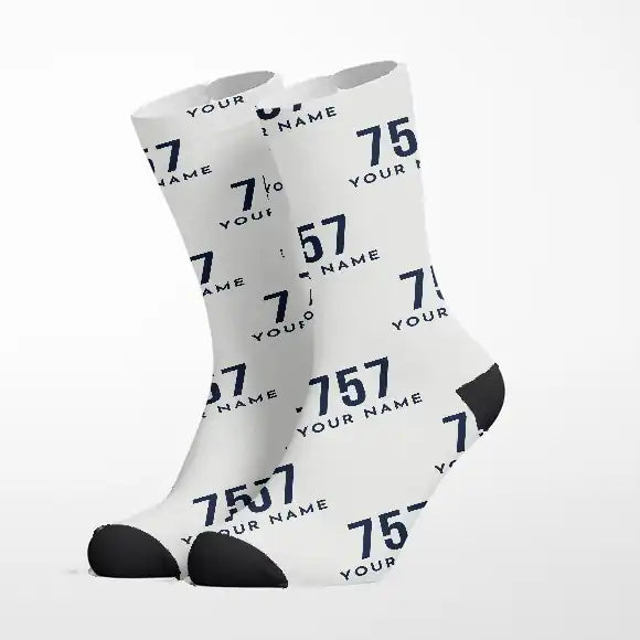 Boeing 757-200 - Socks - White + Name