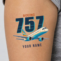 Thumbnail for Boeing 757-200 - Tattoo - Cartoon + Name