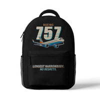 Thumbnail for Boeing 757-300 - 3D Backpack - Cartoon - Black