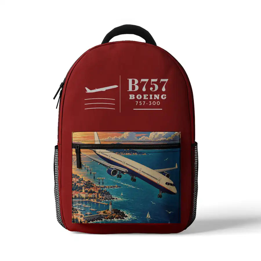 Boeing 757-300 - 3D Backpack - Red