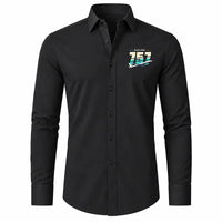 Thumbnail for Boeing 757-300 - Long Sleeve Shirt - Original - Black