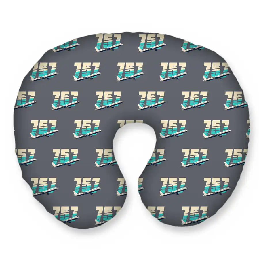 Boeing 757-300 - Original Seamless - Travel Pillow - Grey
