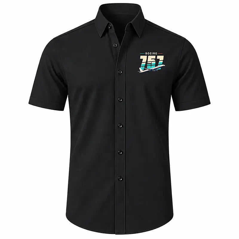 Boeing 757-300 - Short Sleeve Shirt - Original - Black
