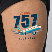 Thumbnail for Boeing 757-300 - Tattoo - Cartoon + Name - Man
