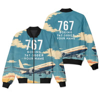 Thumbnail for Boeing 767-300ER 3D All-Over Print Clothing - Bomber Jacket - 3D + Name