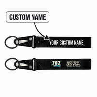 Thumbnail for Boeing 767-300ER Hawk-Shaped Key Chains - Black - Cartoon - Personalized