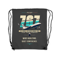 Thumbnail for Boeing 767-300ER - Drawstring Bag - Original - Gray