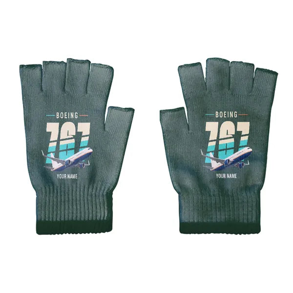 Boeing 767-300ER - Gloves - Cut - Original + Name - Dark Green