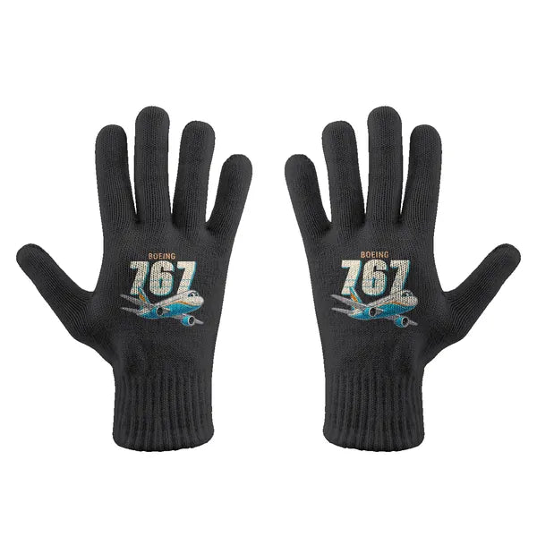 Boeing 767-300ER - Gloves - Full - Cartoon - Black