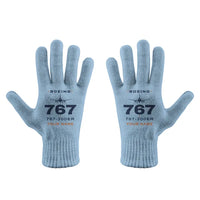 Thumbnail for Boeing 767-300ER - Gloves - Full - Heritage + Name - Light Blue