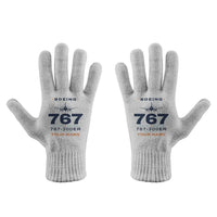 Thumbnail for Boeing 767-300ER - Gloves - Full - Heritage + Name - Light Gray