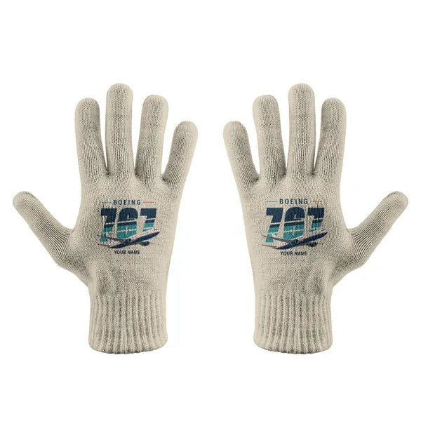 Boeing 767-300ER - Gloves - Full - Original + Name - Beige