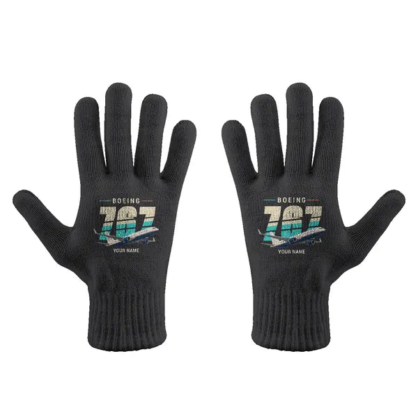 Boeing 767-300ER - Gloves - Full - Original + Name - Black