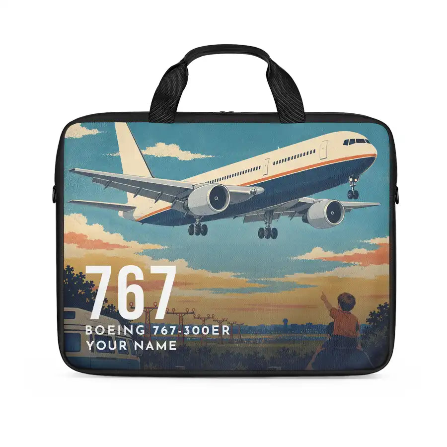 Boeing 767-300ER - Laptop Bag + Name