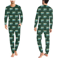 Thumbnail for Boeing 767-300ER - Men Pajamas - Original Pattern - Dark Green