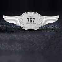 Thumbnail for Boeing 767-300ER Pilot Wing Badge - Silver