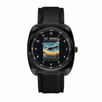 Thumbnail for Boeing 767-300ER - Poster - Luxury Cushion - Black and Black Strap