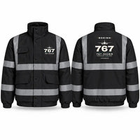 Thumbnail for Boeing 767-300ER Reflective Winter Jackets - Heritage - Black