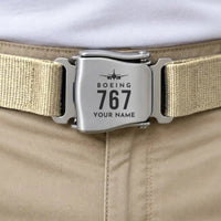 Thumbnail for Boeing 767-300ER - Seat Belt - Heritage + Name - Beige