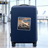 Thumbnail for Boeing 767-300F - 3D + Name - Square Sticker - Suitcase