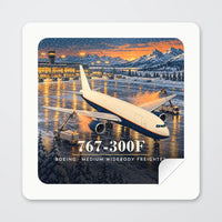 Thumbnail for Boeing 767-300F - 3D - Square Sticker - Peel