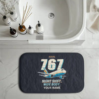 Thumbnail for Boeing 767-300F - Cartoon + Name - Bath Mat