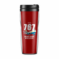 Thumbnail for Boeing 767-300F - Cartoon - Plastic (No Holder) - Red