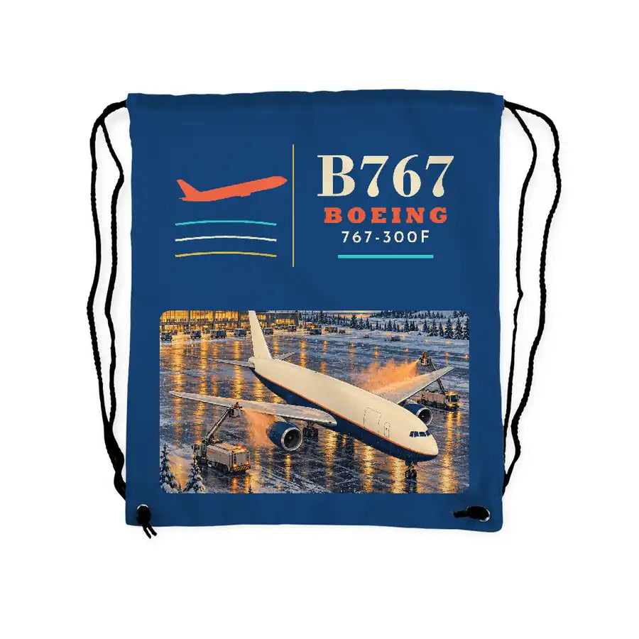 Boeing 767-300F - Drawstring Bag - Classic - Blue