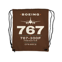 Thumbnail for Boeing 767-300F - Drawstring Bag - Heritage - Brown