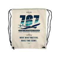 Thumbnail for Boeing 767-300F - Drawstring Bag - Original - Beige