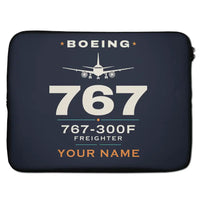 Thumbnail for Boeing 767-300F - Heritage + Name - Laptop Sleeve