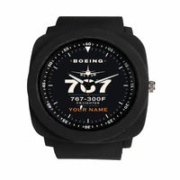 Thumbnail for Boeing 767-300F - Heritage + Name - Rubber Strap - Black
