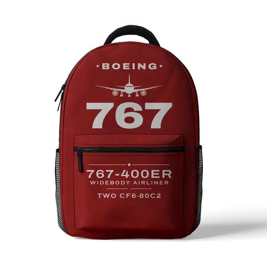 Boeing 767-400ER - 3D Backpack - Heritage - Red