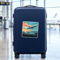 Thumbnail for Boeing 767-400ER - 3D - Square Sticker - Suitcase