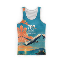 Thumbnail for Boeing 767-400ER 3D All-Over Print Clothing - Tank Top - 3D + Name