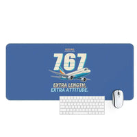 Thumbnail for Boeing 767-400ER - Cartoon - Desk Mat - Blue