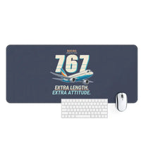 Thumbnail for Boeing 767-400ER - Cartoon - Desk Mat - Navy Blue