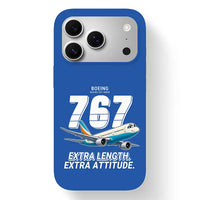 Thumbnail for Boeing 767-400ER - Cartoon - MagSafe iPhone 17 Pro - Blue
