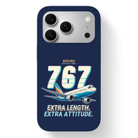 Thumbnail for Boeing 767-400ER - Cartoon - MagSafe iPhone 17 Pro - Navy Blue