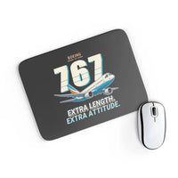 Thumbnail for Boeing 767-400ER - Cartoon - Mouse Pad - Black