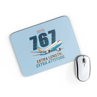 Thumbnail for Boeing 767-400ER - Cartoon - Mouse Pad - Light Blue
