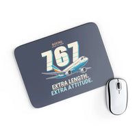 Thumbnail for Boeing 767-400ER - Cartoon - Mouse Pad - Navy Blue