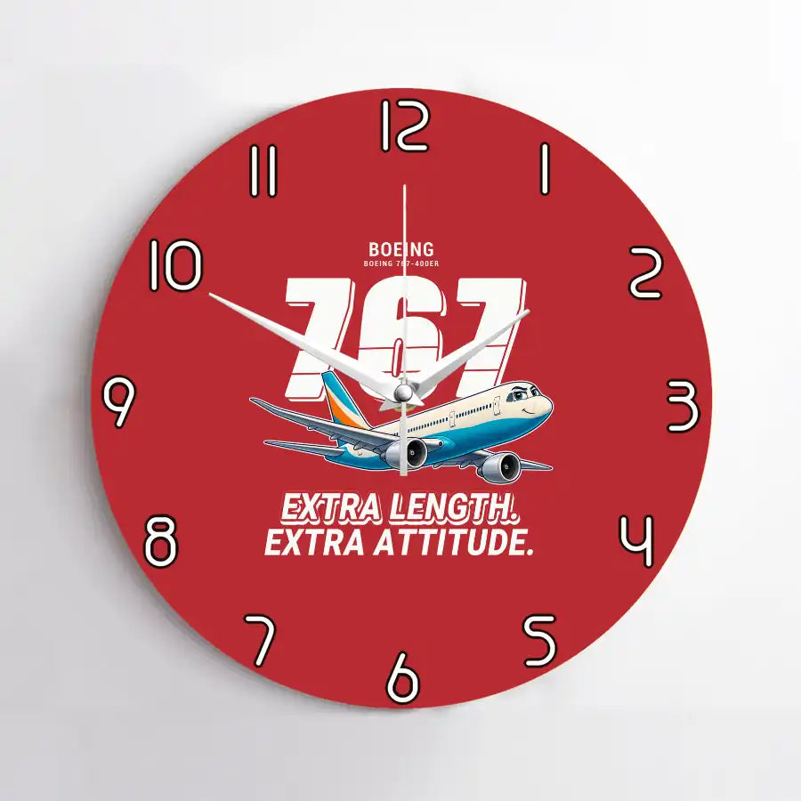 Boeing 767-400ER - Cartoon - No Frame - Red