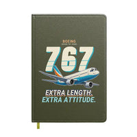 Thumbnail for Boeing 767-400ER - Cartoon - Notebook - Green Army