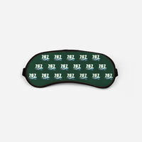 Thumbnail for Boeing 767-400ER - Cartoon Pattern - Sleep Mask - Dark Green