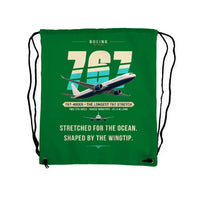 Thumbnail for Boeing 767-400ER - Drawstring Bag - Original - Green