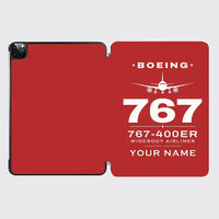 Thumbnail for Boeing 767-400ER - Heritage + Name - iPad Case - Red