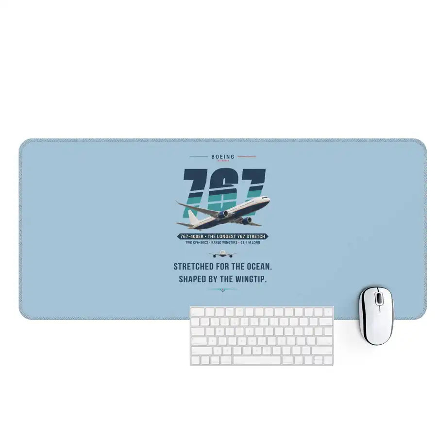 Boeing 767-400ER - Original - Desk Mat - Light Blue