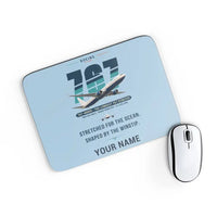 Thumbnail for Boeing 767-400ER - Original + Name - Mouse Pad - Light Blue